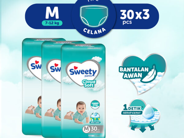 Sweety Silver Pants Cloud Soft M32 isi 3 pcs [Karton]