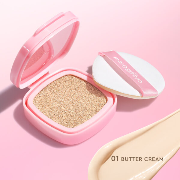 Glad2Glow Perfect Cover Cushion 11g 5 Shades Matte Finish Make Up BB Cream CC Cream Bedak Foundation